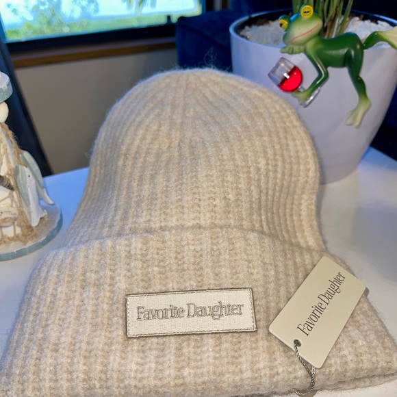 Favorite Daughter Cream Knit Beanie - Picture 5 of 11